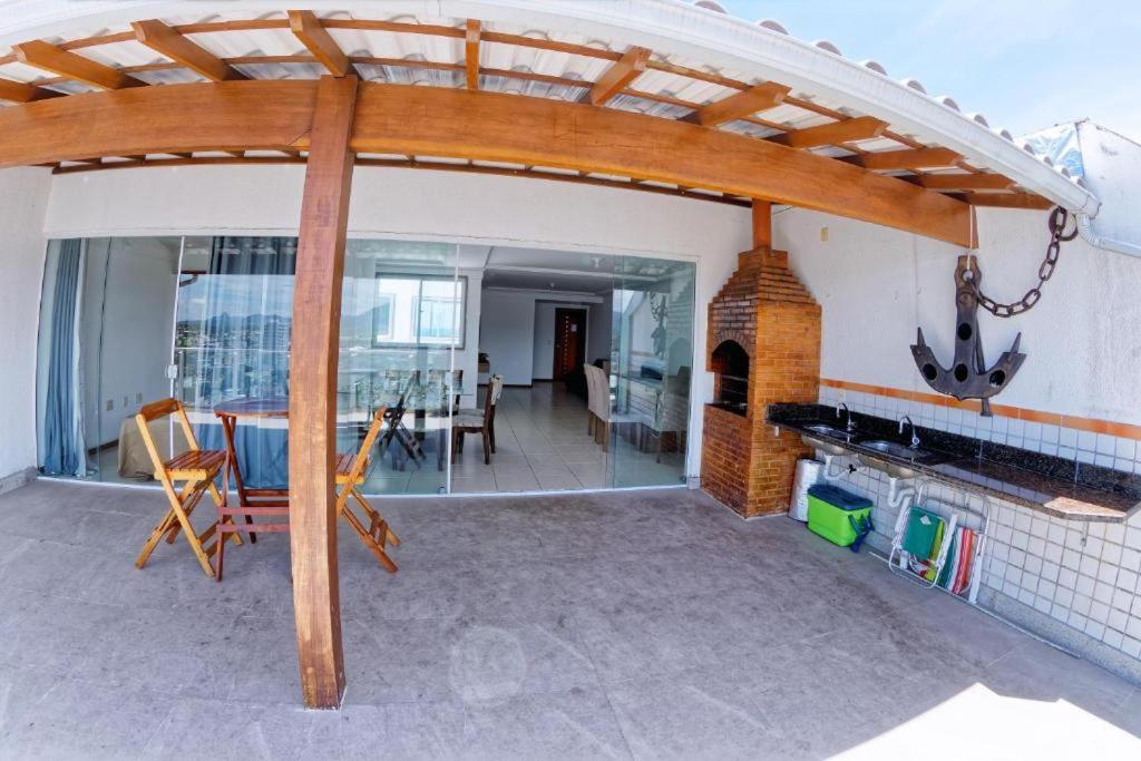 Cobertura C/ Vista Para O Mar E Montanhas, Churrasqueira, 4 Quartos 2 Vg Garagem 구아라파리 외부 사진